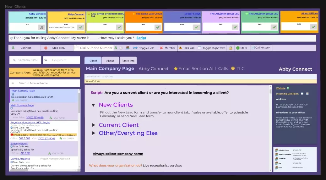 Abby Connect Interface redesign